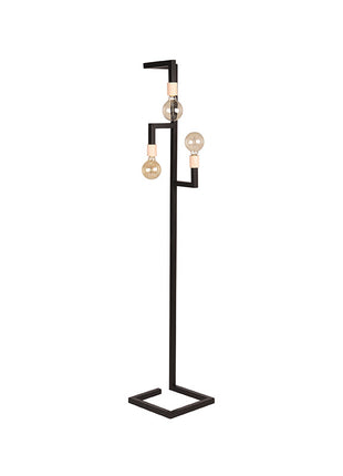 LABEL51 Vloerlamp Loco - Zwart - Metaal - SALE