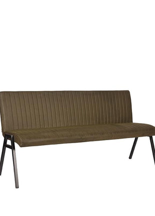 LABEL51 Eetkamerbank Matz - Army green - Microfiber - 175 cm