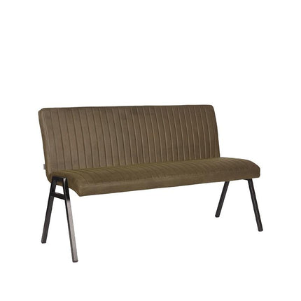 LABEL51 Eetkamerbank Matz - Army - Microvezel - 145 cm