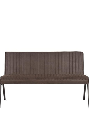 LABEL51 Eetkamerbank Matz - Antraciet - Microvezel - 145 cm