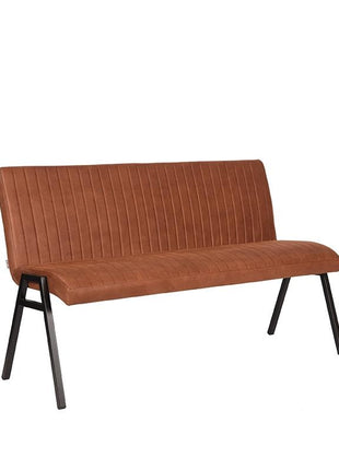 LABEL51 Eetkamerbank Matz - Cognac - Microvezel - 145 cm