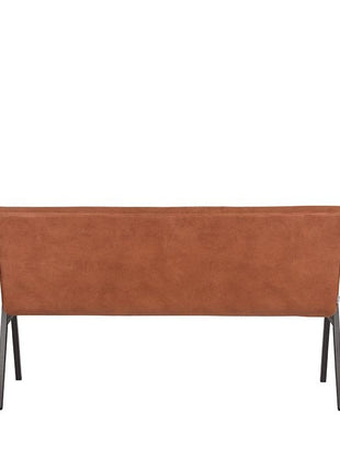 LABEL51 Eetkamerbank Matz - Cognac - Microvezel - 145 cm