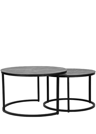 LABEL51 Salontafel Grand - Antiek ash - Metaal - 75 cm