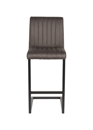 LABEL51 Barkruk Milo - Antraciet - Microvezel - Laag