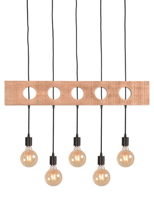 LABEL51 Hanglamp Timber - Zwart - Metaal - SALE