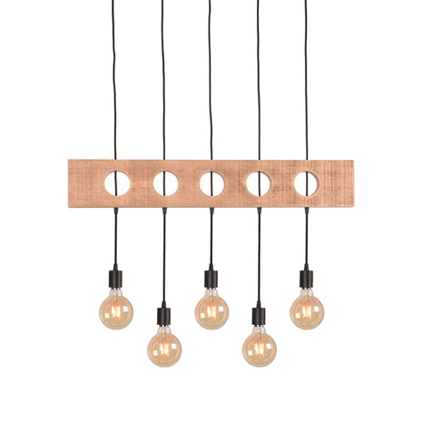 LABEL51 Hanglamp Timber - Zwart - Metaal - SALE