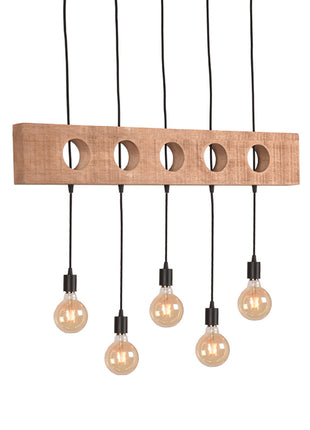LABEL51 Hanglamp Timber - Zwart - Metaal - SALE