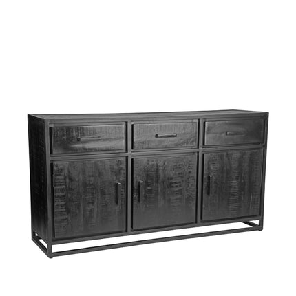 LABEL51 Dressoir Chili - Zwart - Mangohout - One Size