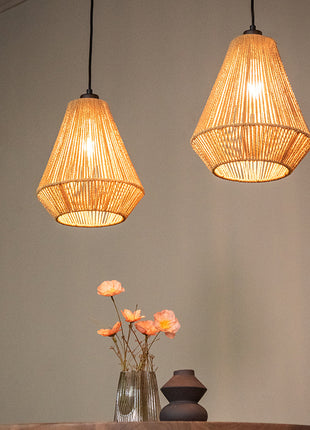 LABEL51 Hanglamp Ibiza - Naturel - Jute - 2-Lichts