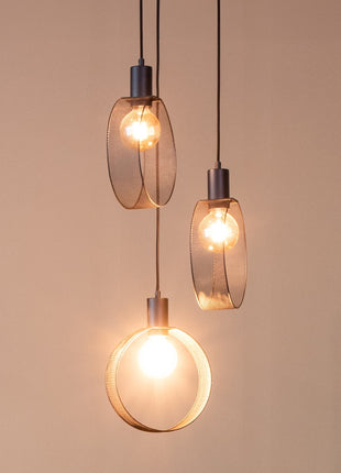 LABEL51 Hanglamp Ronda - Zwart - Metaal - 3-Lichts