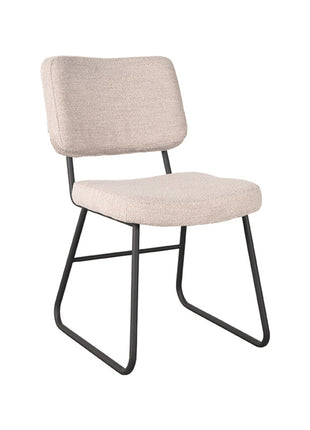 LABEL51 Eetkamerstoel Noah - Naturel - Boucle