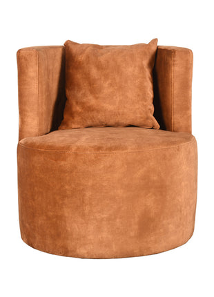 LABEL51 Fauteuil Evy - Oker - Velours - 65 cm