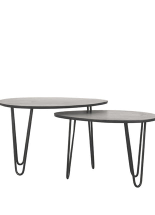 LABEL51 Salontafel Frisk - Zwart - Mangohout