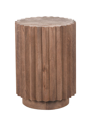LABEL51 Bijzettafel Novan - Espresso - Mangohout - 35 cm