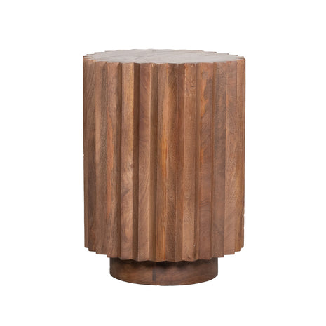 LABEL51 Bijzettafel Novan - Nature Smooth - Mangohout - 35 cm