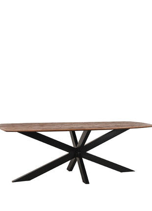 LABEL51 Eetkamertafel Zane - Espresso - Mangohout