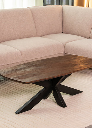 LABEL51 Salontafel Zane - Espresso - Mangohout