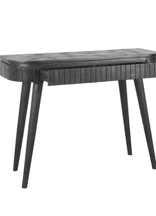 LABEL51 Bureau Nils - Zwart - Mangohout - 100 cm