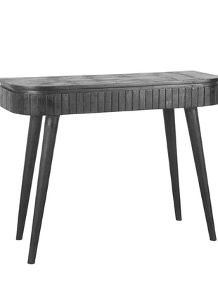 LABEL51 Bureau Nils - Zwart - Mangohout - 100 cm