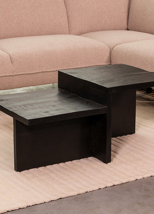LABEL51 Salontafel Skip - Zwart - Mangohout