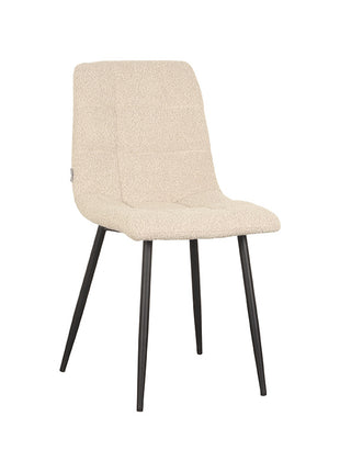 LABEL51 Eetkamerstoel Juul - Zand - Boucle