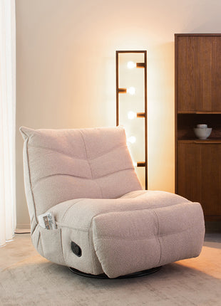 LABEL51 Fauteuil Take It Easy - Naturel - Boucle - One Size