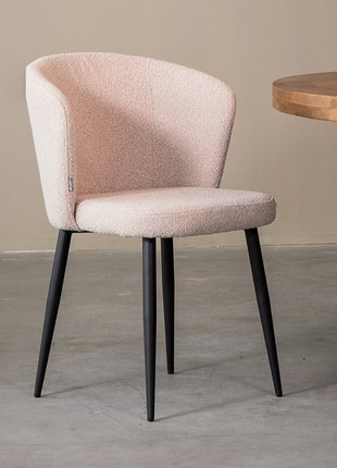 LABEL51 Eetkamerstoel Wave - Naturel - Boucle