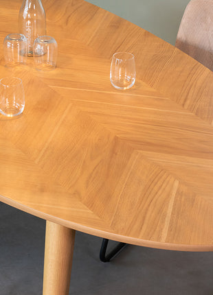 LABEL51 Eetkamertafel Ines - Naturel - Eiken - 240 cm