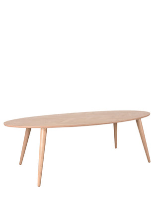 LABEL51 Eetkamertafel Ines - Naturel - Eiken - 210 cm - Ovaal
