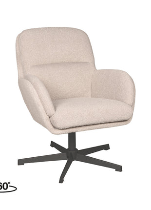 LABEL51 Fauteuil Moss - Naturel - Boucle