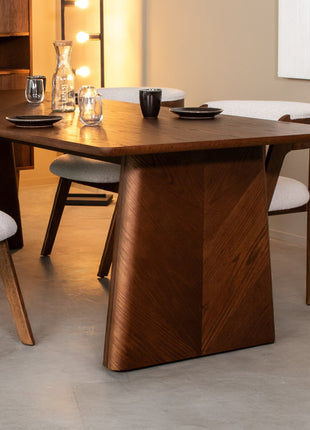 LABEL51 Eetkamertafel Jule - Walnoot - Eiken - 210 cm