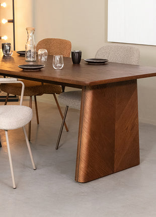LABEL51 Eetkamertafel Jule - Walnoot - Eiken - 240 cm