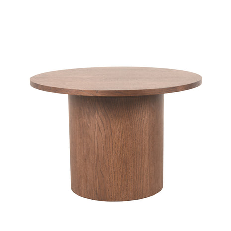 LABEL51 Salontafel Oliva - Walnoot - Eiken - 60 cm - Rond
