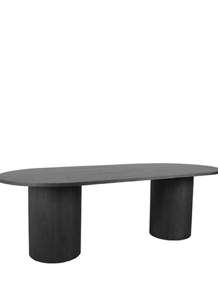 LABEL51 Eetkamertafel Oliva - Zwart - Eiken - 240 cm