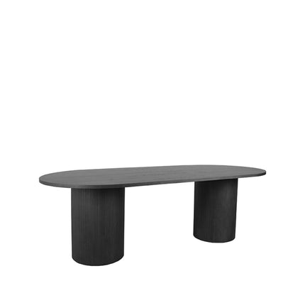 LABEL51 Eetkamertafel Oliva - Zwart - Eiken - 240 cm