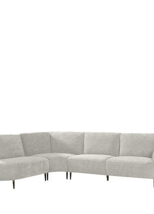 LABEL51 Hoekbank Milano - Naturel - Chenille - Hoekbank Links