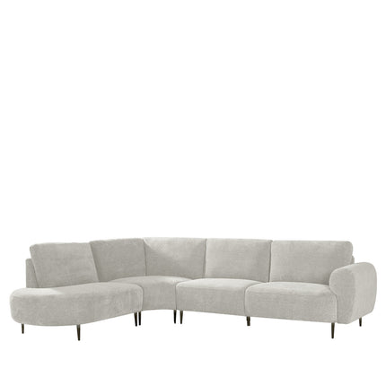 LABEL51 Hoekbank Milano - Naturel - Chenille - Hoekbank Links