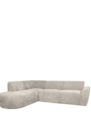 LABEL51 Hoekbank Espen - Naturel - Chenille - Hoekbank Links
