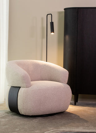 LABEL51 Fauteuil Valenza - Naturel - Boucle - One Size