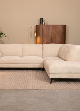 LABEL51 Hoekbank Santino - Naturel - Chenille - Hoekbank Rechts