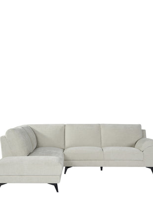 LABEL51 Hoekbank Santino - Naturel - Chenille - Hoekbank Links