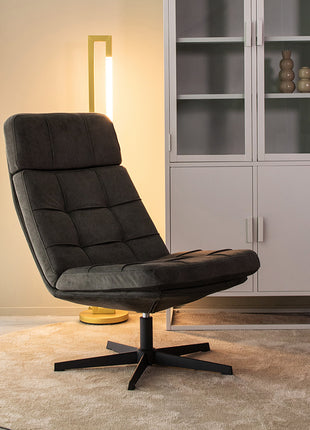 LABEL51 Fauteuil Alvar - Antraciet - Cosmo