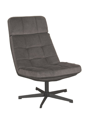 LABEL51 Fauteuil Alvar - Antraciet - Cosmo