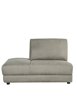 LABEL51 Bank Tivoli - Taupe - Kunstleder - Ottomane Links