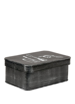 LABEL51 Make-Up opbergkist - Zwart - Metaal