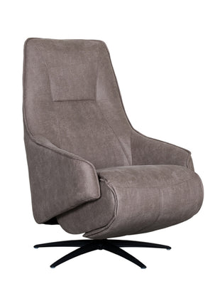 LABEL51 Fauteuil Odense - Taupe - Kunstleder - One Size