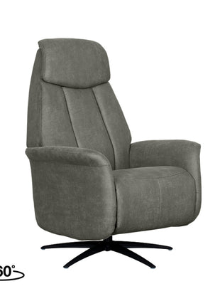 LABEL51 Fauteuil Oslo - Taupe - Kunstleder - 1-Motorig