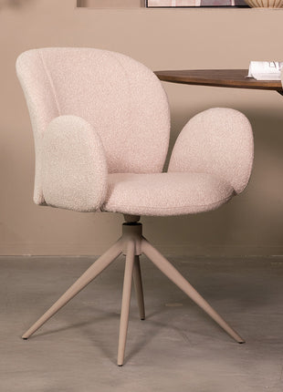 LABEL51 Eetkamerstoel Kimball - Naturel - Boucle