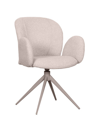 LABEL51 Eetkamerstoel Kimball - Naturel - Boucle