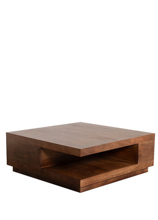 LABEL51 Salontafel Square - Nature Smooth - Mangohout - 80 cm